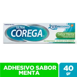 Corega Ultracrema Dental Adhesiva Sabor Menta