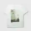 Polera Foto de Niño Off White Talla 10A Colloky