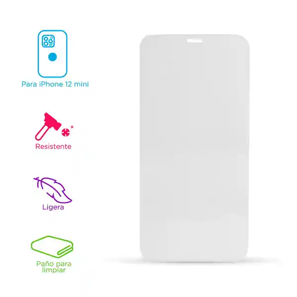 Mica de Cristal Templado Para Iphone 12 Mini Miniso