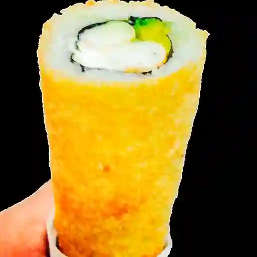 Hand roll de salmón