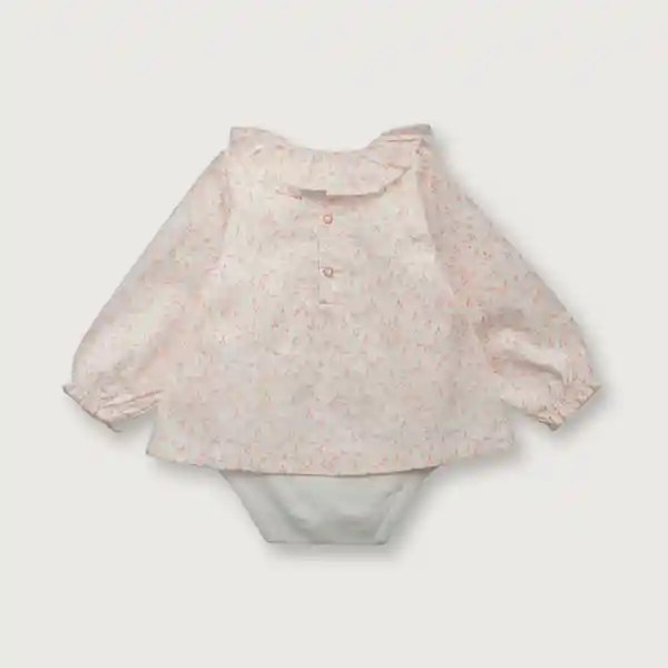 Body Blusa Flores de Niña Rosado Talla RN Opaline