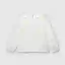 Polera Puercoespín de Bebé Niña Off White Talla 6M Colloky