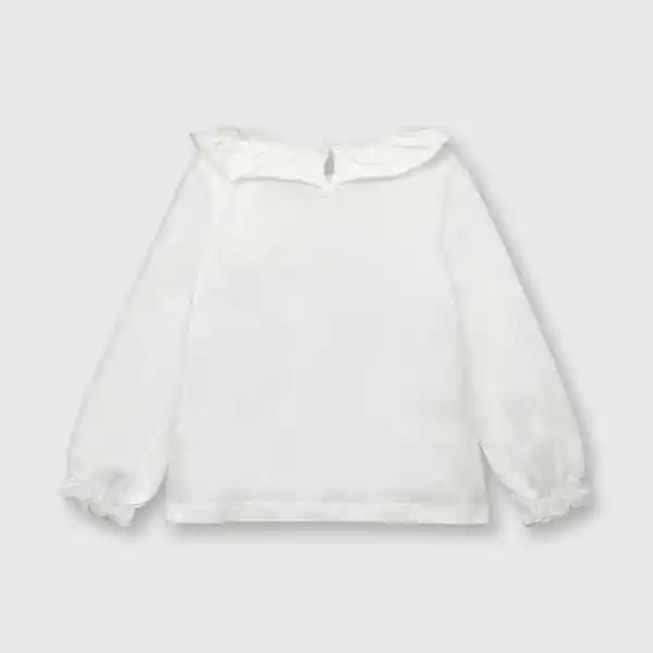 Polera Puercoespín de Bebé Niña Off White Talla 6M Colloky