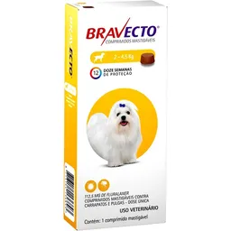 Bravecto Antipulga Para Perro Peso de 2 a 4.5 Kg