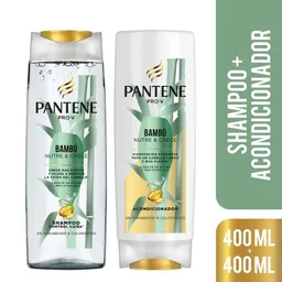 Pantene Shampoo y Acondicionador Bambú Nutre y Crece