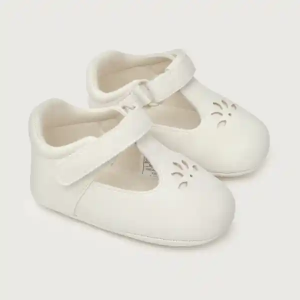 Zapatos Reina Bebé de Vestir Niña Blanco Talla 14 Opaline