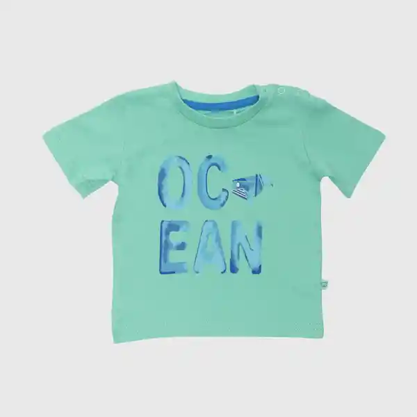 Polera Mc Bebe Niño Menta Pillin 12 M