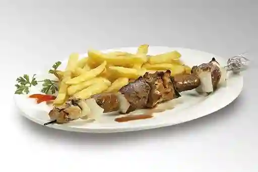 Brocheta Mixta C/papas Fritas