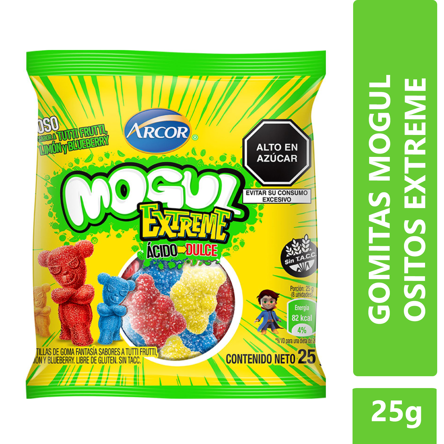 Mogul Extreme Ositos De Goma Cido Dulce Rappi