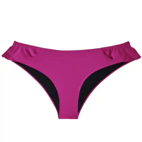 Bikini Calzón Con Vuelos Morado Talla L Samia