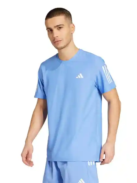 Adidas Polera Own The Run B Azul L JX2212