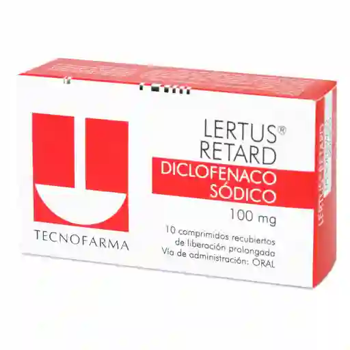 Lertus Antiinflamatorios Ret Com 100Mg 10