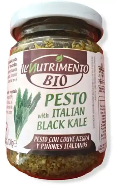 Il Nutrimento Bio Pesto With Italian Black Kale Vegano Orgánico