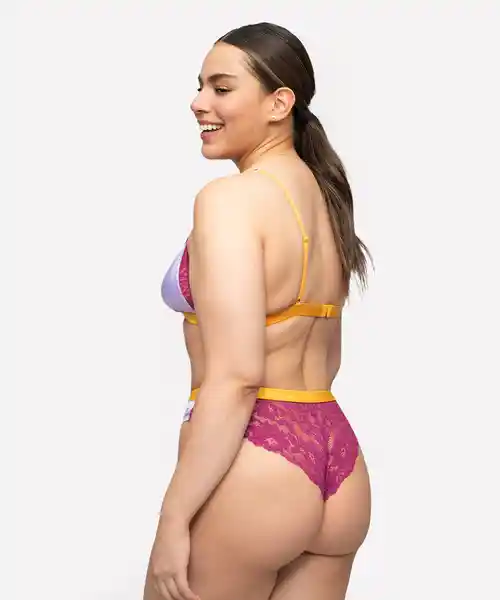 Lounge Panty Culotte Dreamy Encaje Lila Talla M