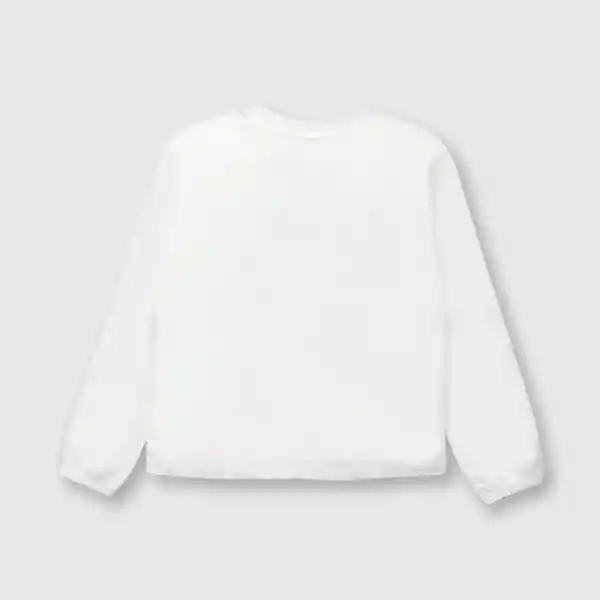 Polera Patines de Niña Off White Talla 12A Colloky