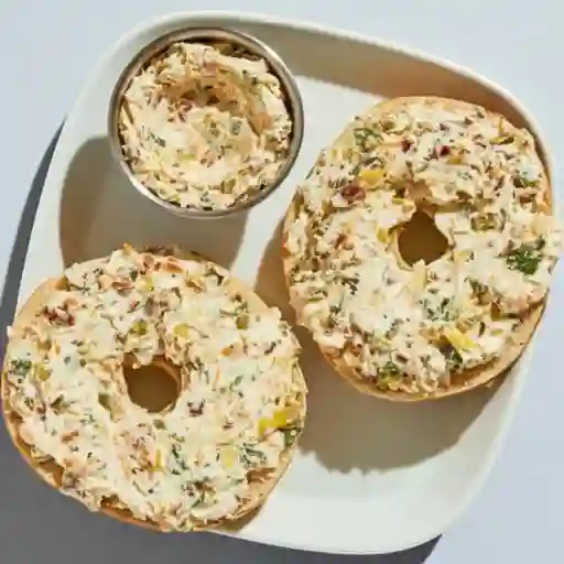 Bagle queso crema/palta