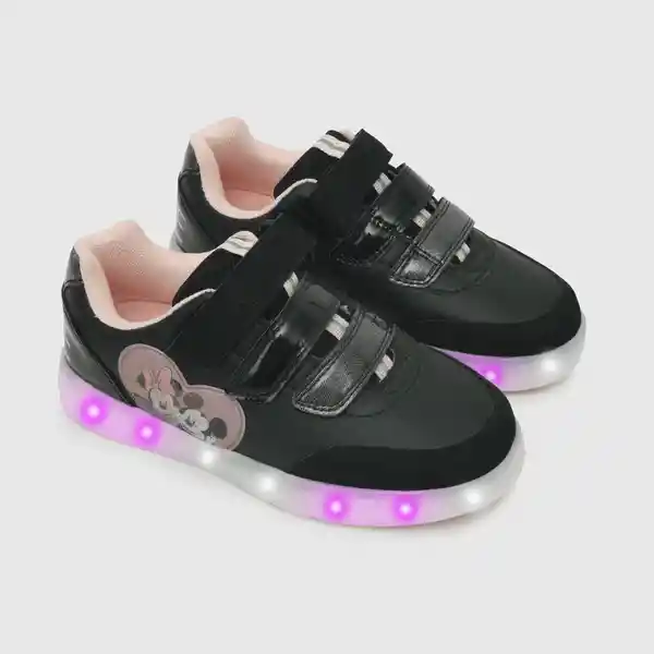 Zapatillas Para Niña Luces de Minnie Talla 34 Colloky