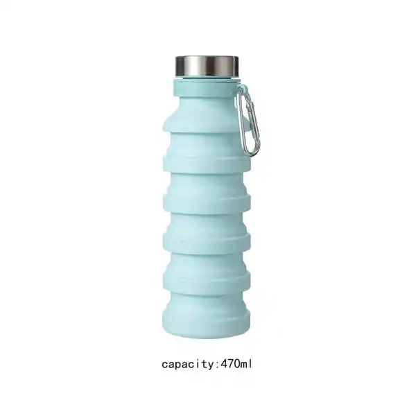 Miniso Vaso de Silicona Plegable Azul