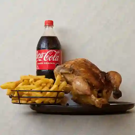 Promo 3 -pollo asado-papas xl-bebida 1.5