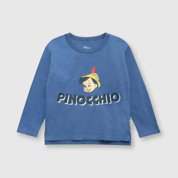 Polera Pinocchio de Bebé Niño Cobalto Talla 3/6M Colloky