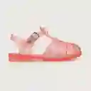 Sandalias Aqua Jelly De Niña Rosada Talla 24
