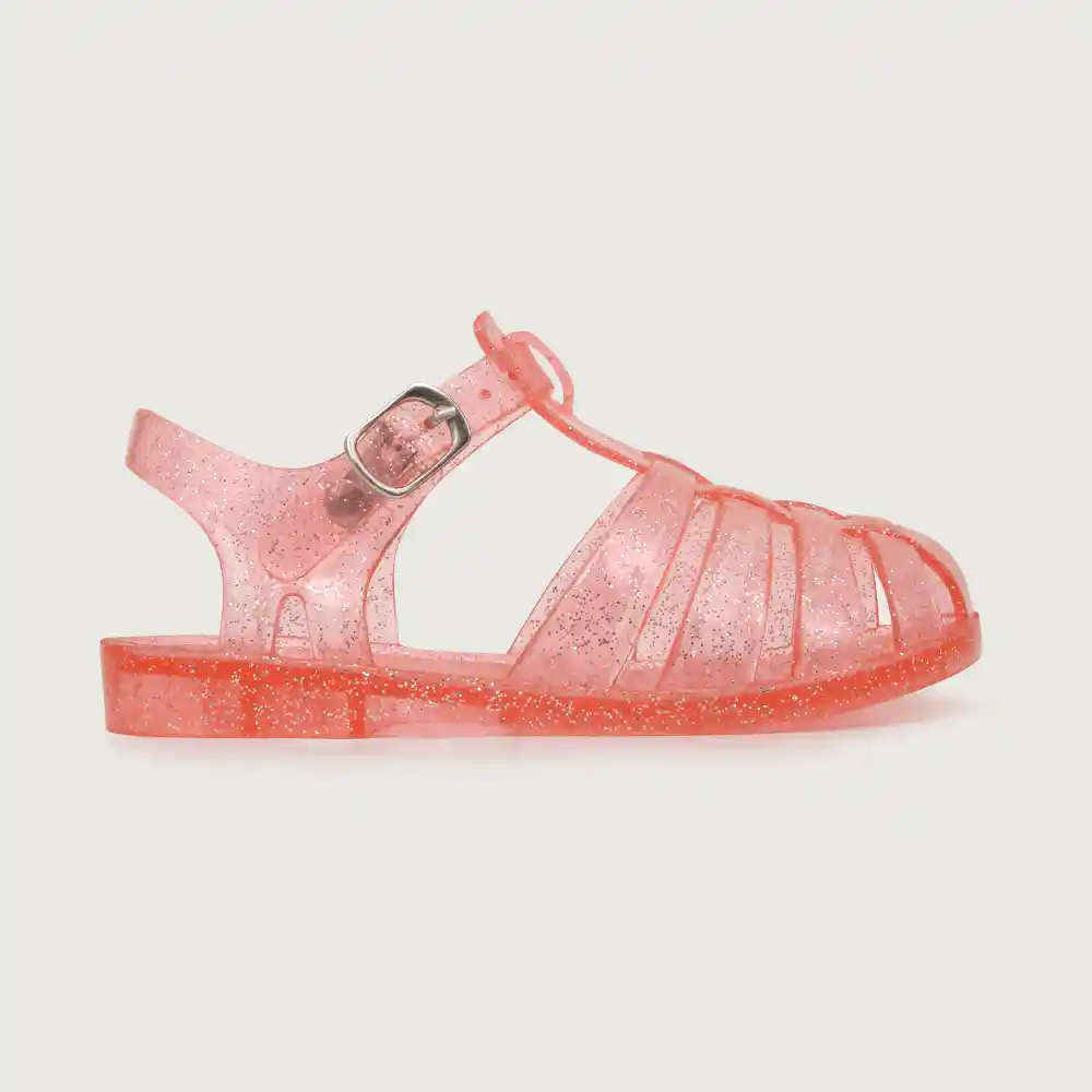 Sandalias Aqua Jelly De Niña Rosada Talla 24