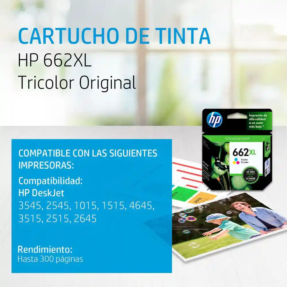 Hp Cartridge 662 Xl Color