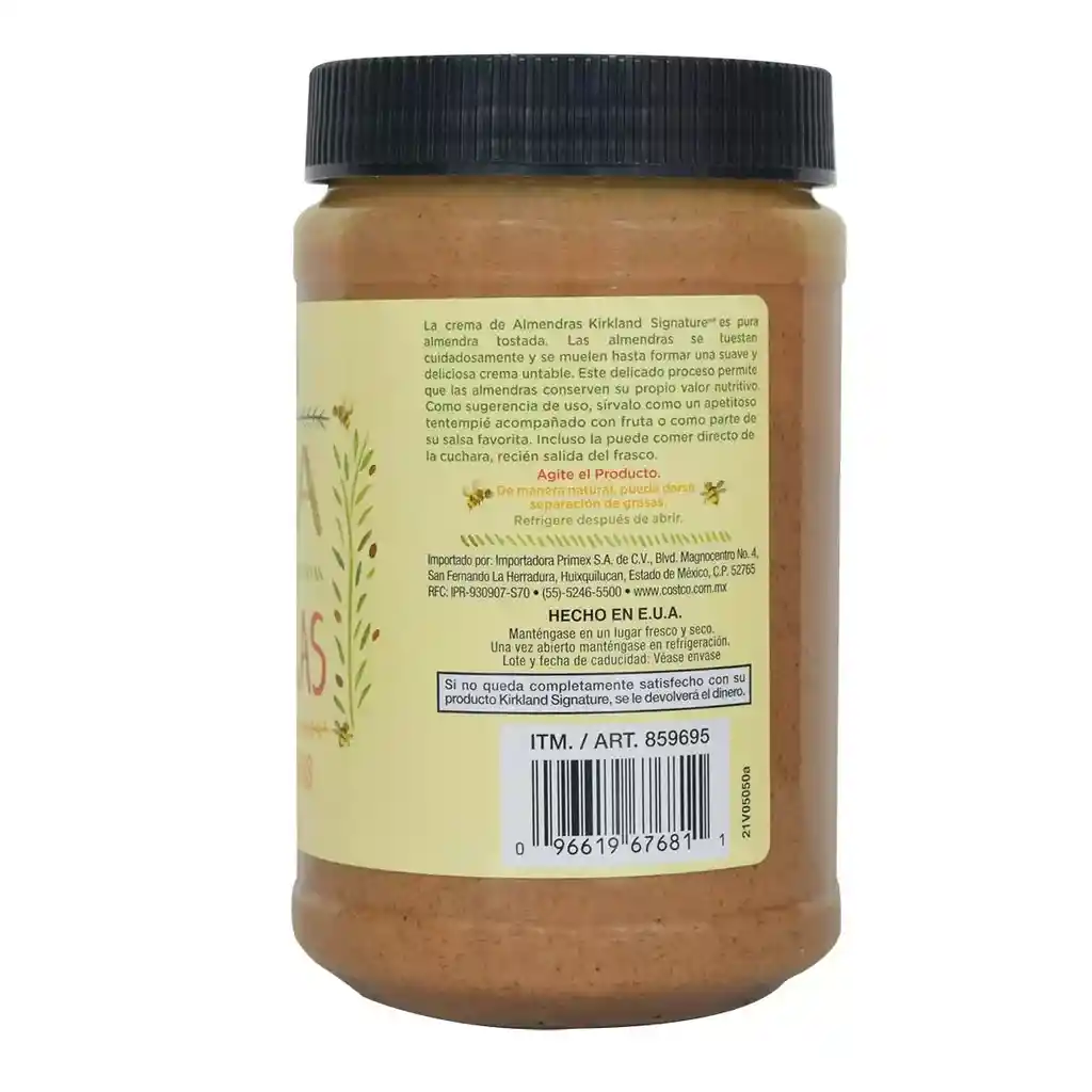 Kirkland Crema de Almendras