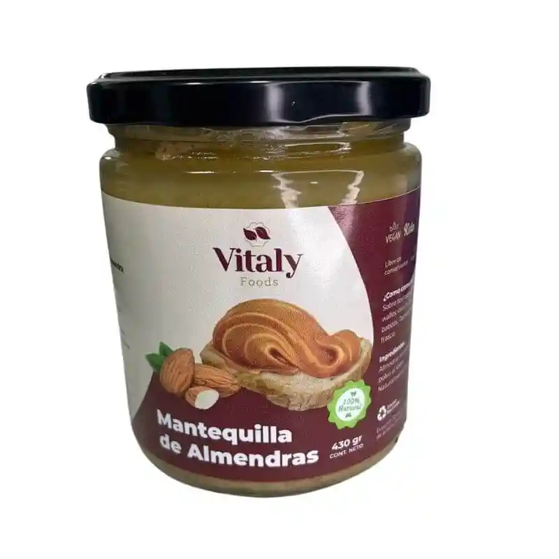 Mantequilla De Almendras Con Alulosa 420g Vitalyfoods