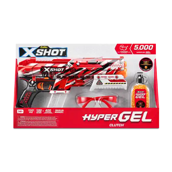 X Shot Lanzador 5237 Hyper Gel Clutch Blaster 5000 Gellets
