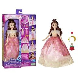 Hasbro Disney Princess Muñeca Bella Estilos De Princesa (7 Accesorios)