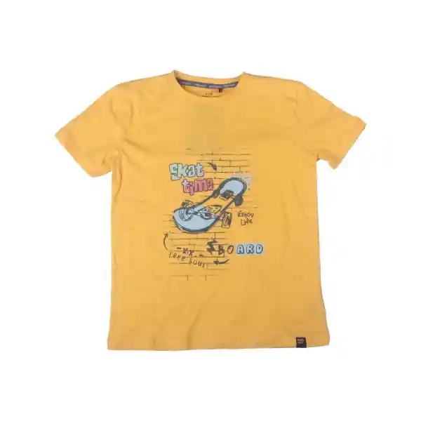 Polera Niño Amarillo Pillin 8 a