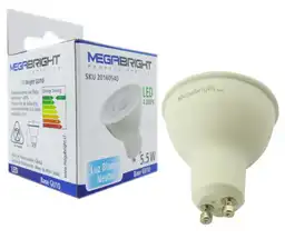 Megabright Ampolleta Led Blanca Neutra 5.5W GU10  