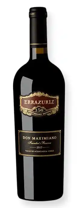 Errazuriz Vino Tinto Villa Don Maximiano 2017 Ensamblaje Cabernet Sauvignon Malbec Carmenere Petit Verdot y Cabernet Franc