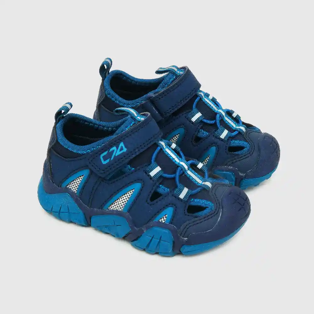 Sandalias Mesh Lateral Niño Azul Talla 23