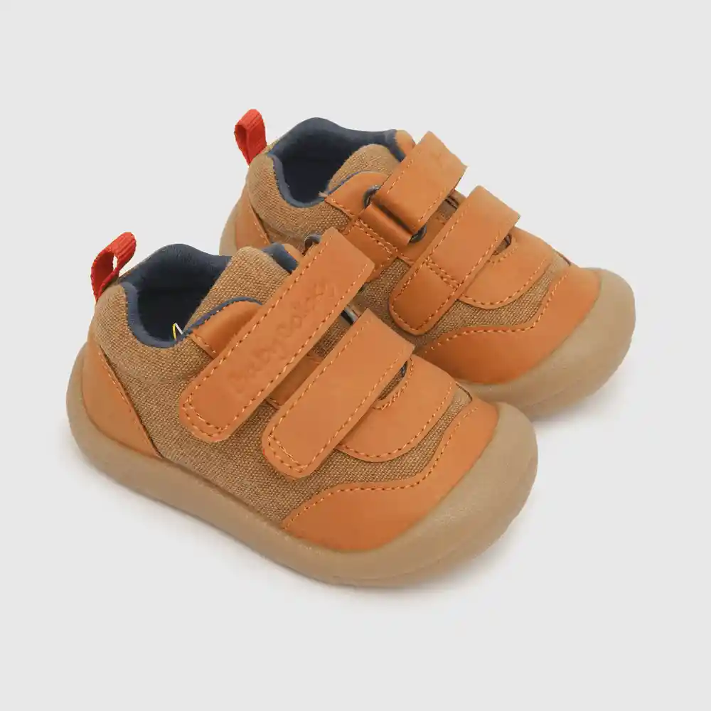 Zapatos Velcros Niño Café Talla 20