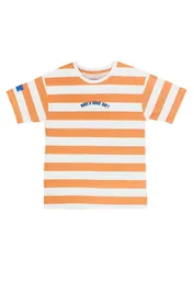 Polera Listada Essence Kids Niño Naranjo Tall 06 - 228
