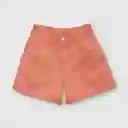 Short Recogido De Niña Naranjo Talla 8a