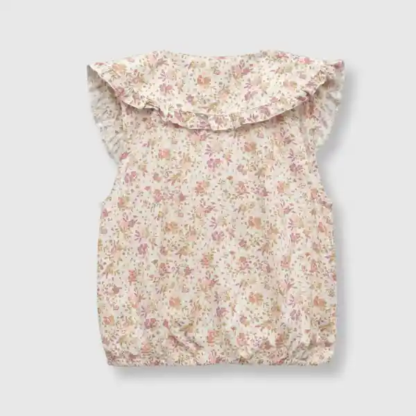 Blusa Flores de Niña Beige Talla 10A Colloky