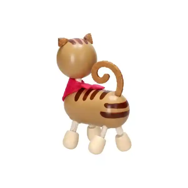 Figura Animal Gatito de Madera Castilá Casaideas