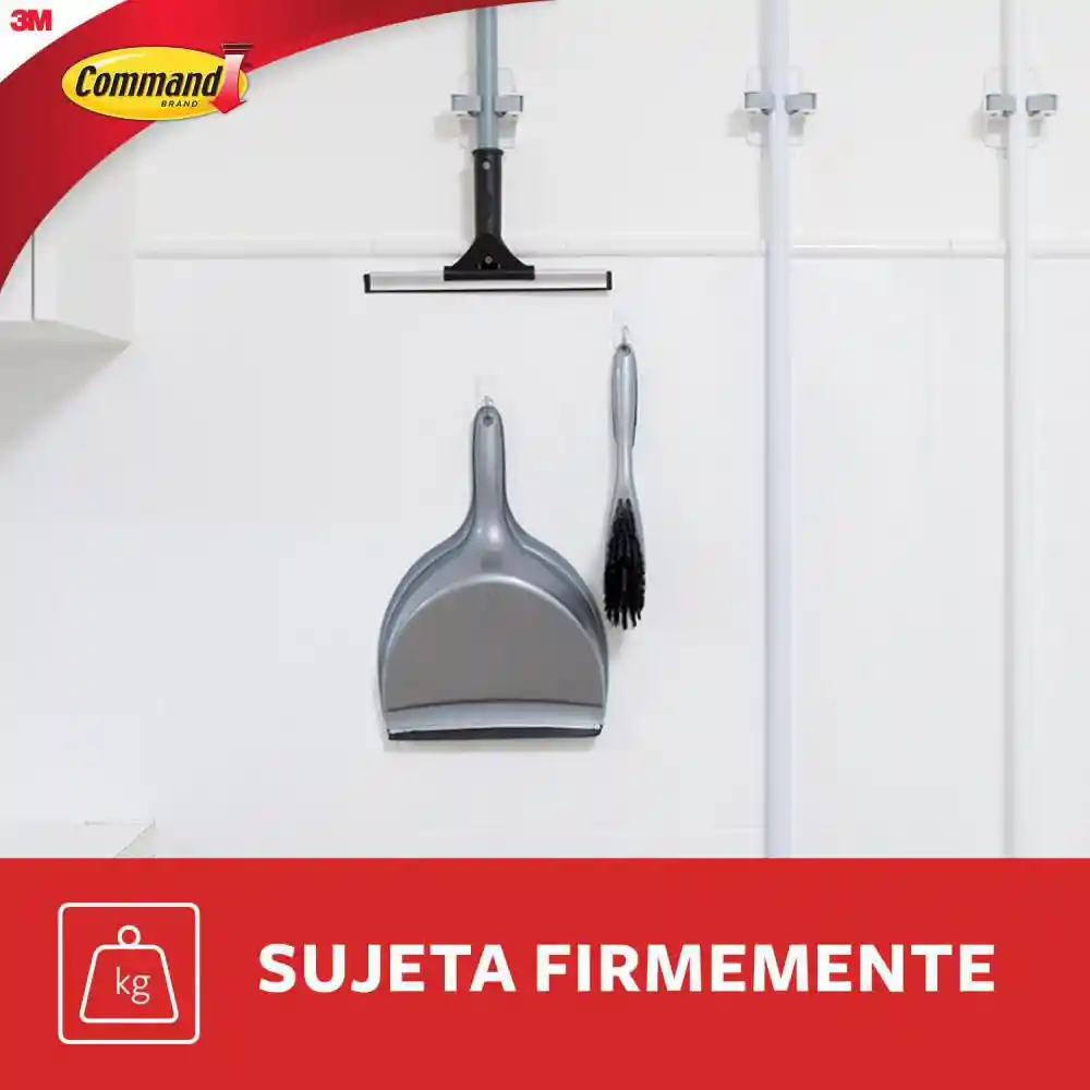 Command Gancho Adhesivo Porta Escobillón