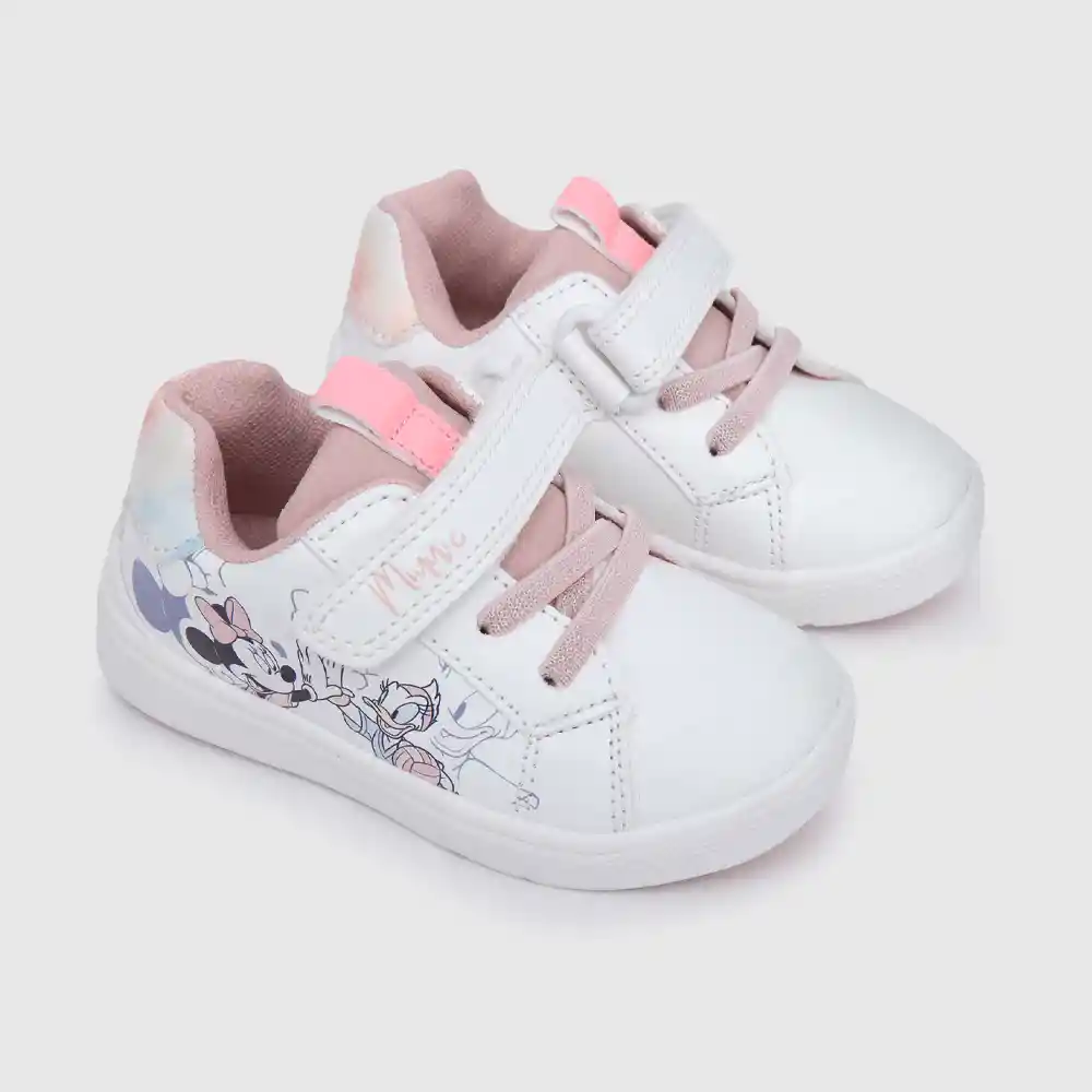 Zapatillas Minnie De Niña Blanco Talla 19
