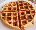 Waffle Belga con Salsa de Chocolate