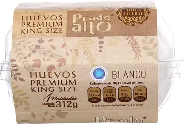 Prado Alto Huevos Blancos Grandes