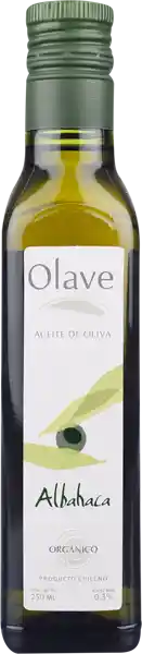 Olave Aceite Oliv Organ Albahaca