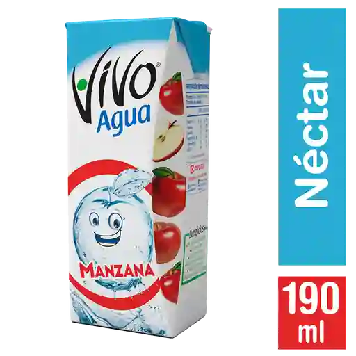 Vivo Agua Saborizada Con Jugo Manzana Desechable