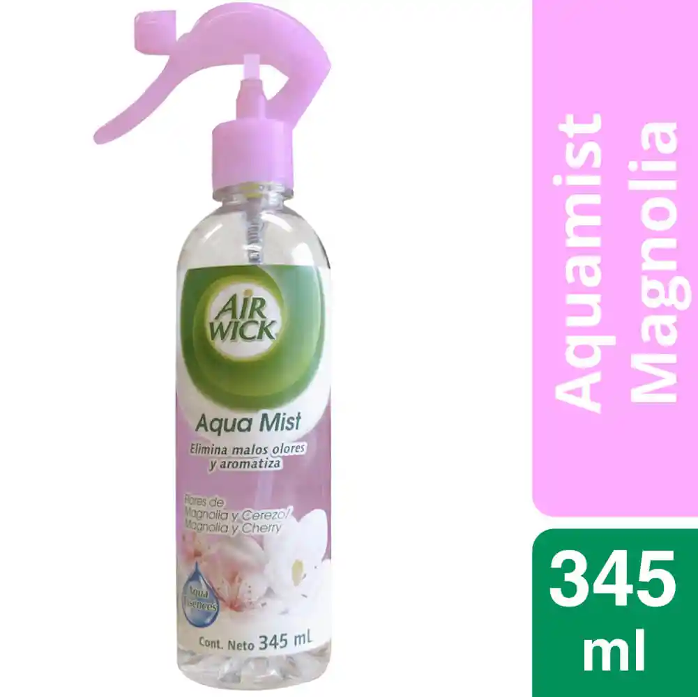 Air Wick Aromatizante de ambientes en Spray Aquamist Flores de Magnolia y Cherry 345ml