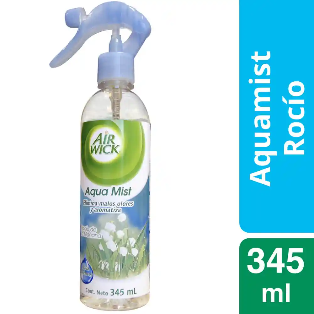 Air Wick Aromatizante de ambientes en Spray Aquamist Rocío de la mañana 345ml