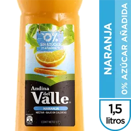 Andina Del Valle Jugo de Naranja sin Azúcar Añadida