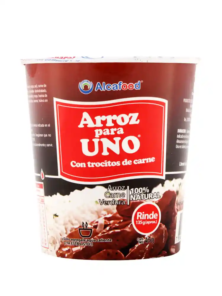 Alcafood arroz para uno